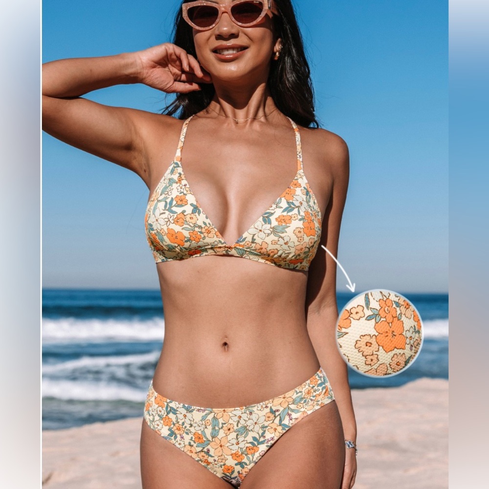 Cupshe floral bikini set